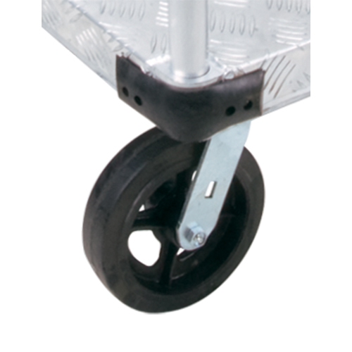 Aluminum Platform Truck, 24" W x 36" L, 2000 lbs. Cap., Mold-on Rubber Wheels Brunswick Fyr & Safety