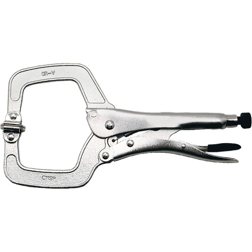 Super Heavy-Duty Locking C-Clamp with Swivel Pad, 11" (279 mm) Capacity Brunswick Fyr & Safety