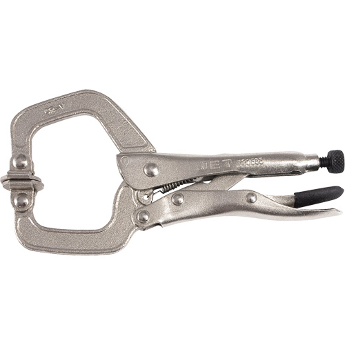 Super Heavy-Duty Locking C-Clamp with Swivel Pad, 6" (152 mm) Capacity Brunswick Fyr & Safety
