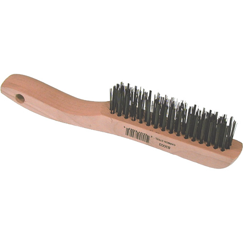 Brosse m&eacute;tallique &agrave; fils courts, Acier, 4 x 16 rangs de fils, Longueur 10" Brunswick Fyr & Safety