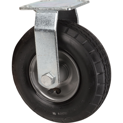 Pneumatic Casters, Rigid, 8" (203.2 mm), Pneumatic, 350 lbs. (158.8 kg.) Brunswick Fyr & Safety
