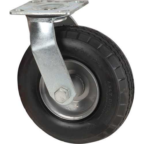 Pneumatic Casters, Swivel, 8" (203.2 mm), Pneumatic, 350 lbs. (158.8 kg.) Brunswick Fyr & Safety