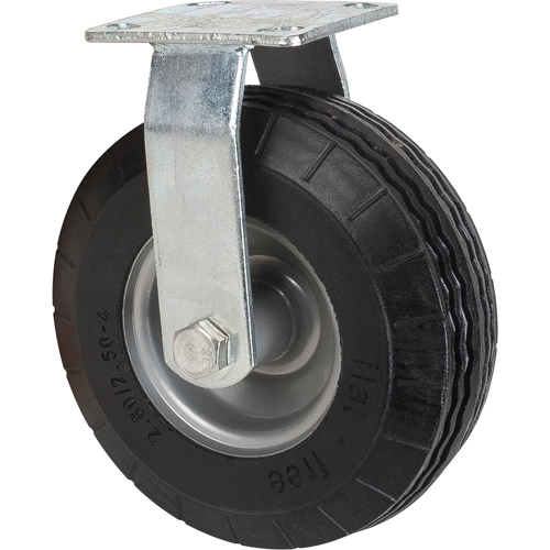 Flat-Free Casters, Rigid, 8" (203.2 mm), Flat-Free, 275 lbs. (125 kg.) Brunswick Fyr & Safety