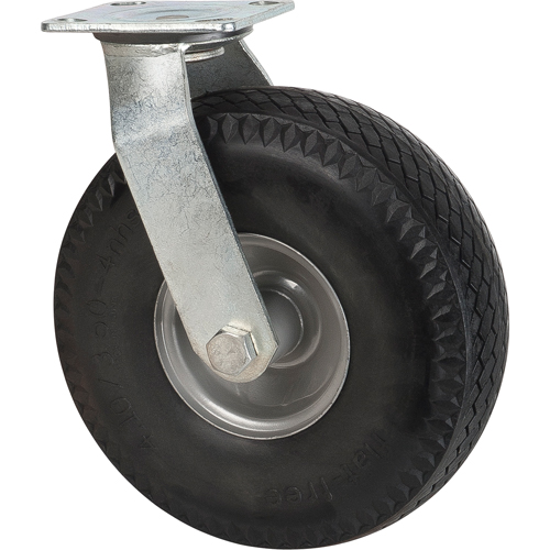 Flat-Free Casters, Swivel, 10" (254 mm), Flat-Free, 300 lbs. (136 kg.) Brunswick Fyr & Safety