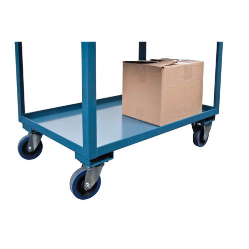 Deep Lipped Service Cart, 2 Tiers, 24" W x 47" H x 36" D, 1200 lbs. Capacity Brunswick Fyr & Safety