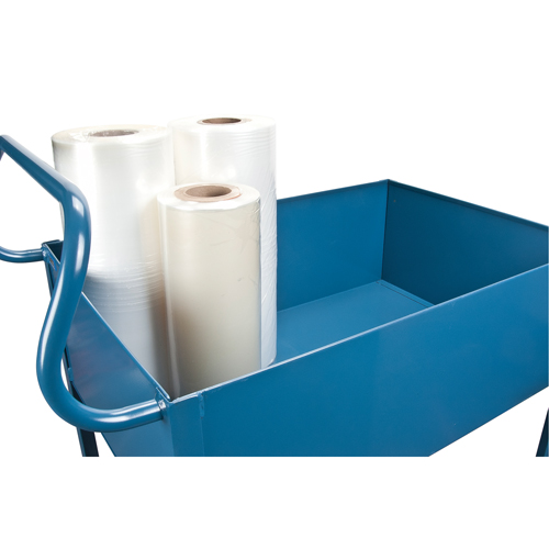 Deep Lipped Service Cart, 2 Tiers, 24" W x 47" H x 36" D, 1200 lbs. Capacity Brunswick Fyr & Safety