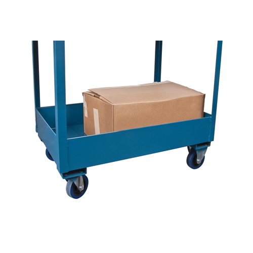 Deep Lipped Service Cart, 2 Tiers, 24" W x 47" H x 36" D, 1200 lbs. Capacity Brunswick Fyr & Safety