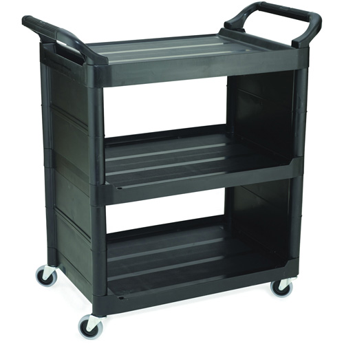 Chariot de service avec panneaux d'extr&eacute;mit&eacute;s, 3 tiers, 18-5/8" x 36-5/8" x 33-5/8", Capacit&eacute; 150 lb Brunswick Fyr & Safety