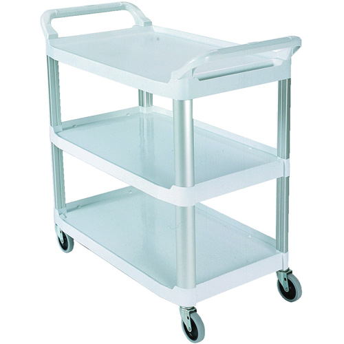 Chariot avec tablette et parois ouvrantes, 3 tiers, 40" x 37" x 20", Capacit&eacute; 300 lb Brunswick Fyr & Safety