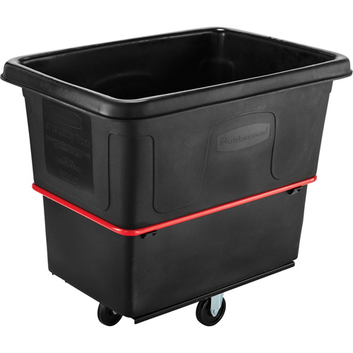 Heavy-Duty Utility Truck, Black Recycled Plastic, 44-3/8" L x 31" W x 38-1/4" H, 16 cu. ft. Volume, 1000 lbs. Capacity Brunswick Fyr & Safety