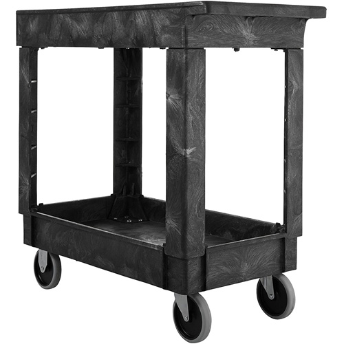 Chariot utilitaire avec poign&eacute;e, 2 tiers, 34" x 31-1/4" x 16", Capacit&eacute; 500 lb Brunswick Fyr & Safety