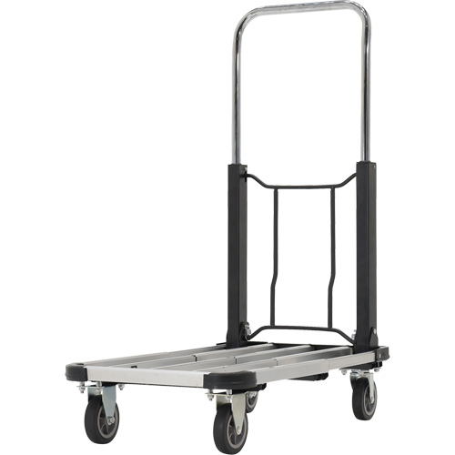 Fold-Up Platform Truck, Stainless Steel, 300 lbs., 28" L x 16" W, 33-1/2" High Brunswick Fyr & Safety