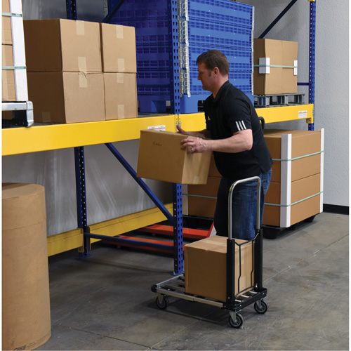 Fold-Up Platform Truck, Stainless Steel, 300 lbs., 28" L x 16" W, 33-1/2" High Brunswick Fyr & Safety