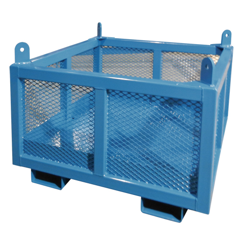Material Handling Basket, 24" H x 48" W x 48" D, 1000 lbs. Capacity Brunswick Fyr & Safety