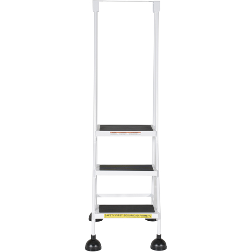 &eacute;chelles Stop-Step, 3 marches, Largeur de la marche 16", Hauteur de la plateforme 28-11/16", Acier Brunswick Fyr & Safety