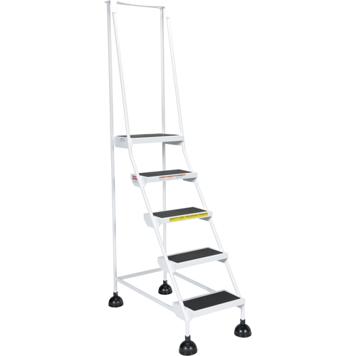 &eacute;chelles Stop-Step pour travaux l&eacute;gers, 5 marches, Largeur de la marche 16", Hauteur de la plateforme 47-11/16", Acier Brunswick Fyr & Safety