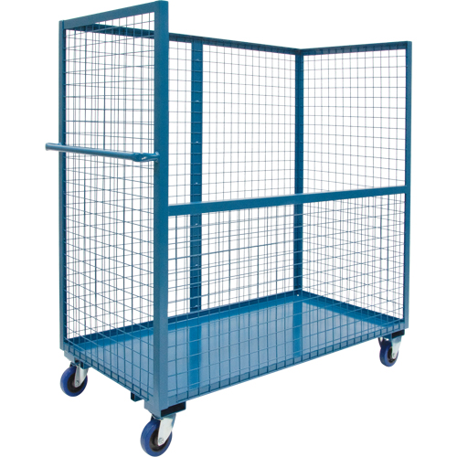 Wire Mesh Stock Truck, Steel, 24" x 55" x 36", 2400 lbs. Capacity Brunswick Fyr & Safety