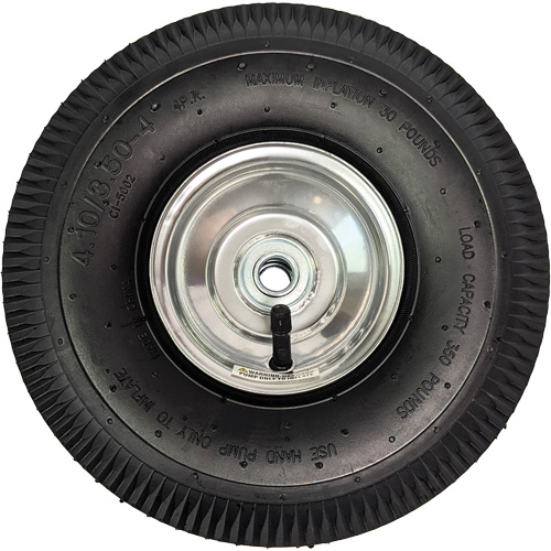 Replacement Pneumatic Tire for Hand Truck, 10" (254 mm), 350 lbs. Capacity Brunswick Fyr & Safety