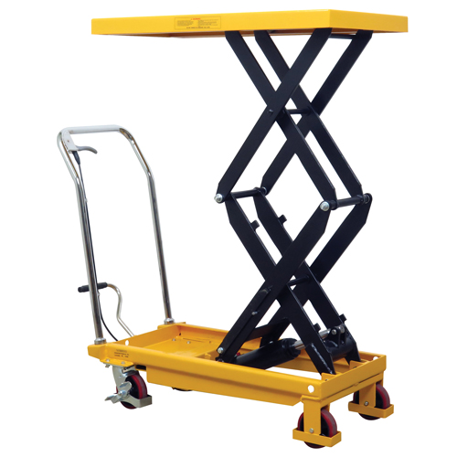 Hydraulic Scissor Lift Table, 19.5" L x 35.5" W/35-1/2" L x 19-1/2" W, Steel, 770 lbs. Capacity Brunswick Fyr & Safety