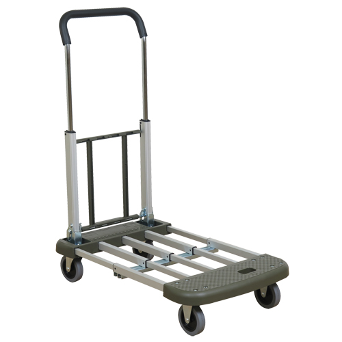 Telefolding Platform Truck, Aluminum, 330 lbs., 29-1/2" L x 17-1/2" W, 36-1/2" High Brunswick Fyr & Safety
