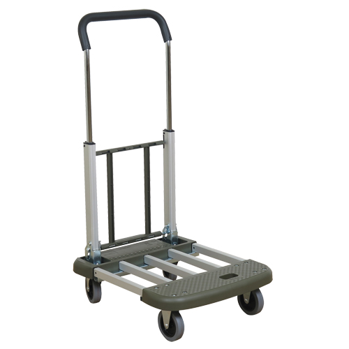 Telefolding Platform Truck, Aluminum, 330 lbs., 29-1/2" L x 17-1/2" W, 36-1/2" High Brunswick Fyr & Safety