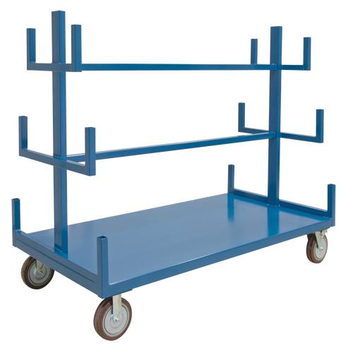 Support mobile pour tuyaux & barres, Acier, 72" la x 36" p x 60" h, Capacit&eacute; de 3000 lb Brunswick Fyr & Safety