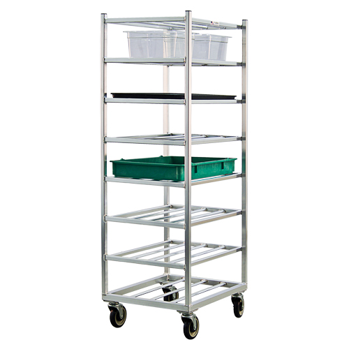 Shelf Cart, 8 Tiers, 20-7/8" W x 67" H x 27" D, 600 lbs. Capacity Brunswick Fyr & Safety