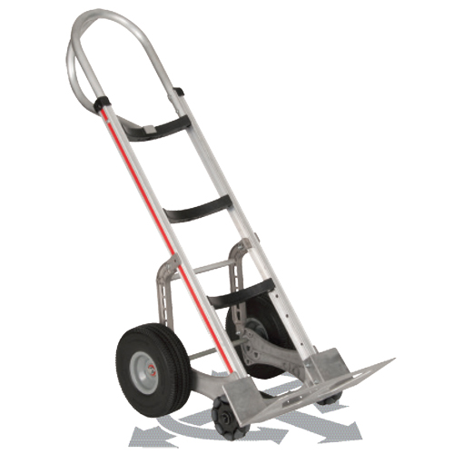 Self-Stabilizing Hand Truck, P-Handle Handle, Aluminum, 55'' Height, 500 lbs. Capacity Brunswick Fyr & Safety