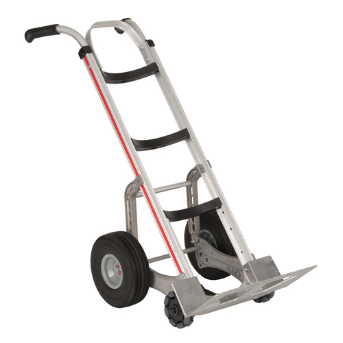 Self-Stabilizing Hand Truck, Dual Handle, Aluminum, 55'' Height, 500 lbs. Capacity Brunswick Fyr & Safety