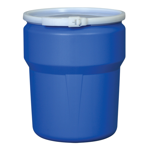 Nestable Polyethylene Drum, 10 US gal (8.33 imp. gal.), Open Top, Yellow Brunswick Fyr & Safety