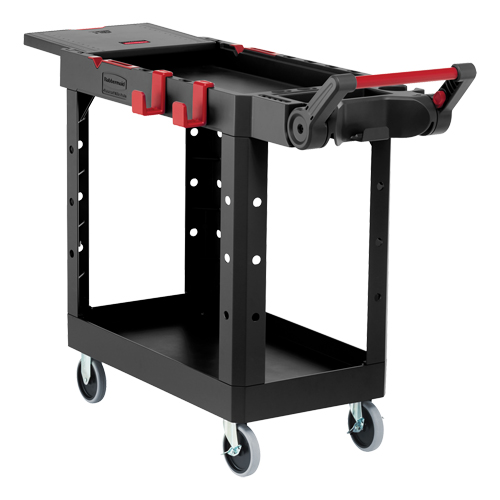 Chariot utilitaire robuste et polyvalent, 2 tiers, 17-3/4" x 36" x 46-1/5", Capacit&eacute; 500 lb Brunswick Fyr & Safety
