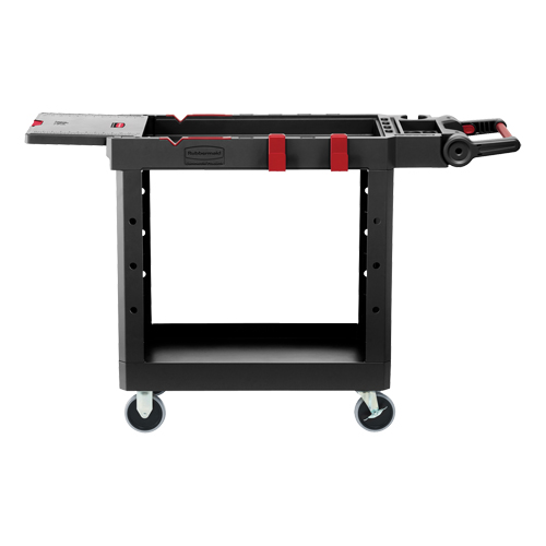 Chariot utilitaire robuste et polyvalent, 2 tiers, 17-3/4" x 36" x 46-1/5", Capacit&eacute; 500 lb Brunswick Fyr & Safety