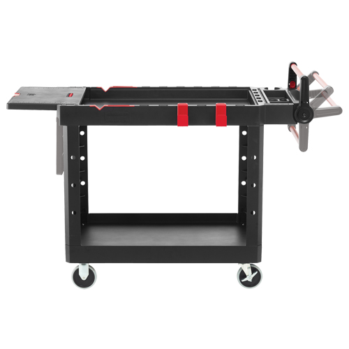Heavy-Duty Adaptable Utility Cart, 2 Tiers, 25-1/5" x 36" x 51-1/2", 500 lbs. Capacity Brunswick Fyr & Safety