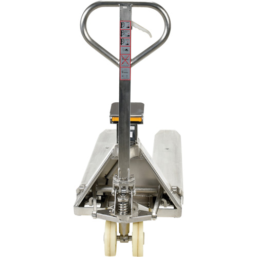 Scale Pallet Truck, 45.69" L x 21.875" W, 5000 lbs. Cap. Brunswick Fyr & Safety