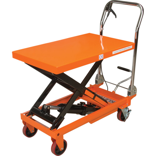 Hydraulic Scissor Lift Table, 32" L x 19-3/4" W, Steel, 660 lbs. Capacity Brunswick Fyr & Safety