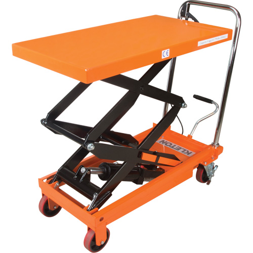 Hydraulic Scissor Lift Table, 35-3/4" L x 19-3/4" W, Steel, 770 lbs. Capacity Brunswick Fyr & Safety