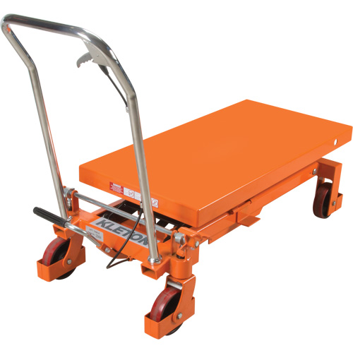 Hydraulic Scissor Lift Table, 40" L x 20 " W, Steel, 2200 lbs. Capacity Brunswick Fyr & Safety