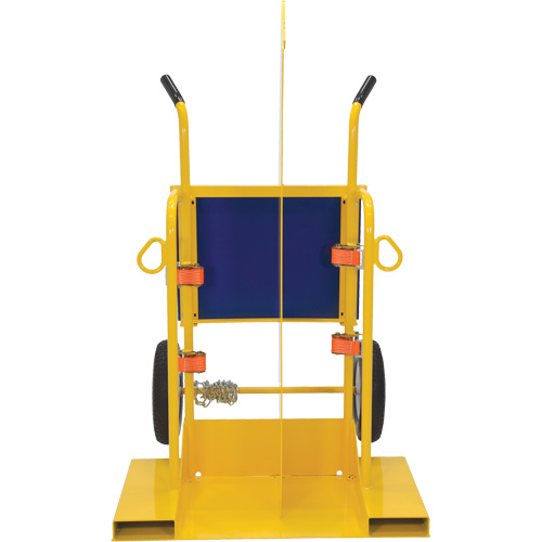Chariot pour chalumeau et bouteille &agrave; gaz, Roues Rempli de mousse, Base de 24" la x 19-1/2" lo, 500 lb Brunswick Fyr & Safety