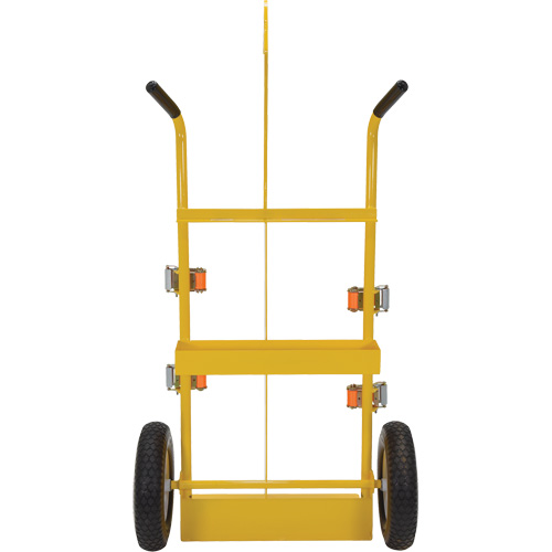 Welding Cylinder Torch Cart, Foam-Filled Wheels, 23-13/16" W x 22-13/16" L Base, 500 lbs. Brunswick Fyr & Safety