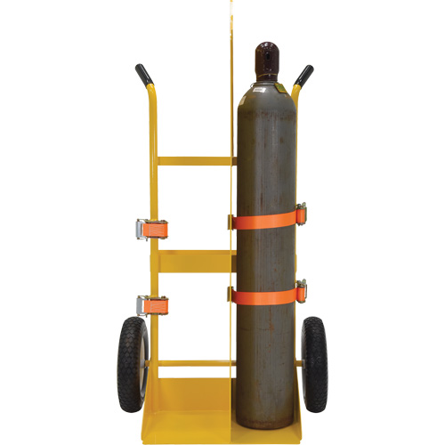 Welding Cylinder Torch Cart, Foam-Filled Wheels, 23-13/16" W x 22-13/16" L Base, 500 lbs. Brunswick Fyr & Safety