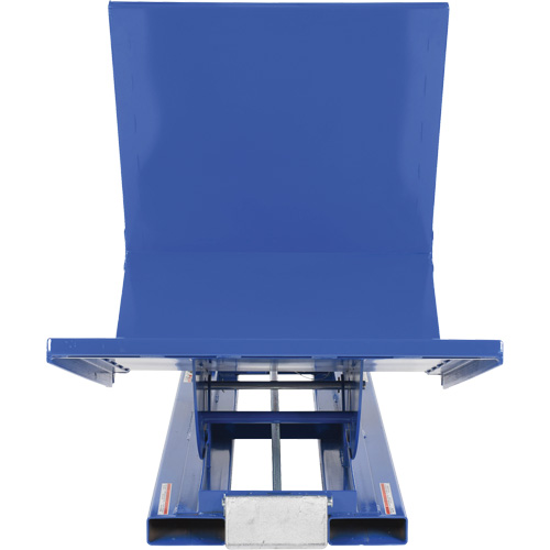 Open Sided Hopper, Steel, 1 cu.yd., Blue Brunswick Fyr & Safety