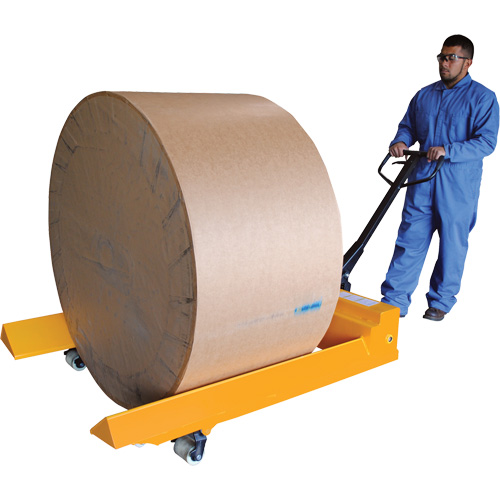 Transpalette pour mat&eacute;riaux en rouleaux, Acier, 48" lo x 7,5" la, Capacit&eacute; 4000 lb Brunswick Fyr & Safety