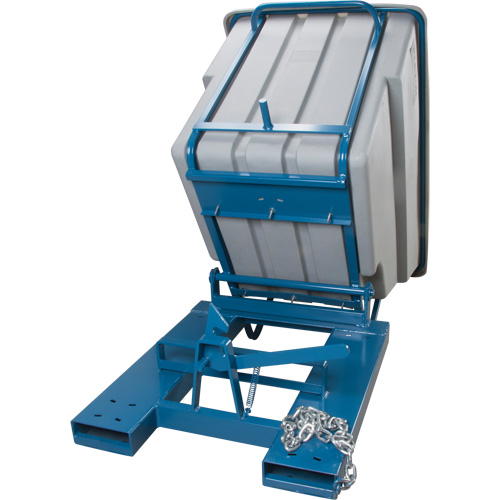 Conteneurs autobasculeurs, Poly&eacute;thyl&egrave;ne, 1-1/10 vg(3), Gris Brunswick Fyr & Safety