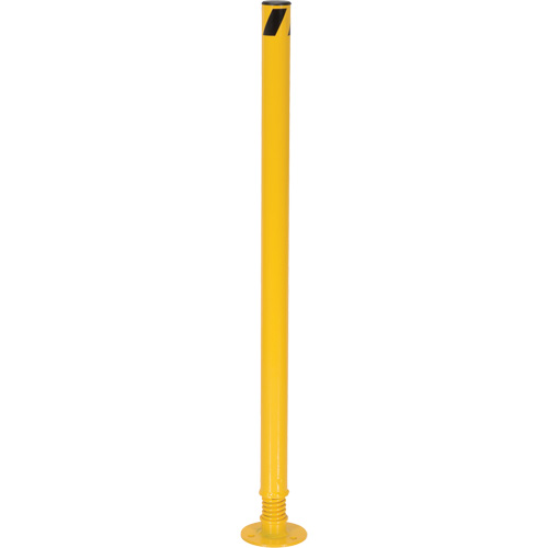 Borne de protection &agrave; ressort, Acier, 42" h x 2-1/8" la, Jaune Brunswick Fyr & Safety