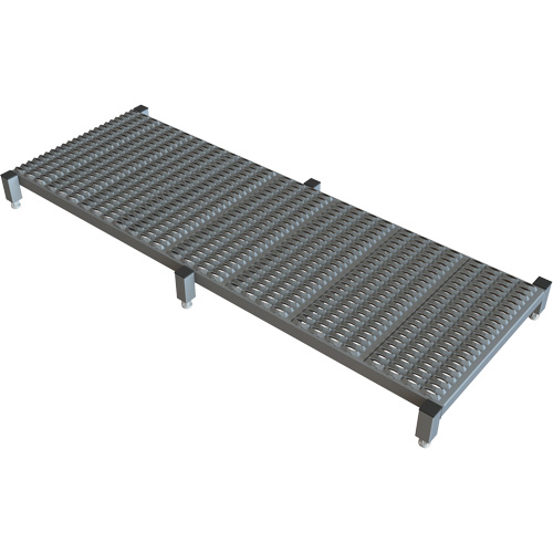Plateforme de travail en une &eacute;tape &agrave; hauteur r&eacute;glable, 24" la x 71" pr, Capacit&eacute; de 800 lb, Enti&egrave;rement soud&eacute; Brunswick Fyr & Safety