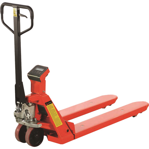 Eco Weigh-Scale Pallet Truck, 45" L x 22.5" W, 4400 lbs. Cap. Brunswick Fyr & Safety