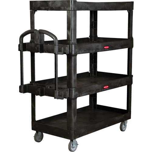 Chariot utilitaire robuste et ergonomique, 4 tiers, 24-1/4" x 62-2/5" x 54-1/10", Capacit&eacute; 700 lb Brunswick Fyr & Safety