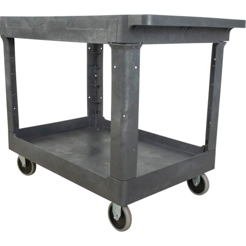 Chariot utilitaire pour l'entretien, 2 tiers, 24-5/8" x 32-1/2" x 40", Capacit&eacute; 550 lb Brunswick Fyr & Safety