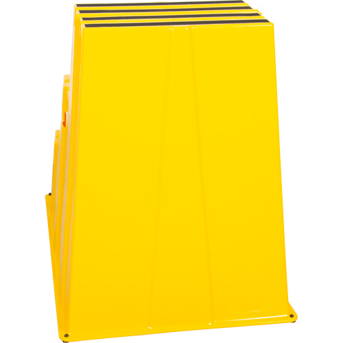 Escabeau industriel, 3 marches, 34-13/16" x 22-7/16" x Hauteur 28-1/2" Brunswick Fyr & Safety