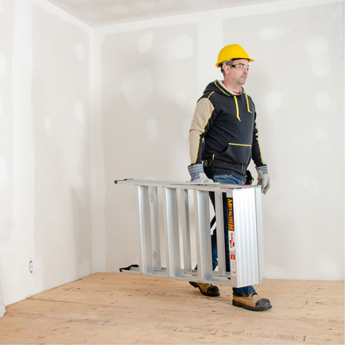 Portable Work-Stand Saw Horse, Aluminum Frame, 12-1/4" D x 48" H Brunswick Fyr & Safety